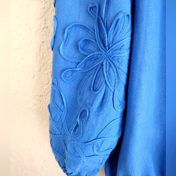 Ann Taylor Linen Blend Boatneck Blouse - Picture 6 of 8